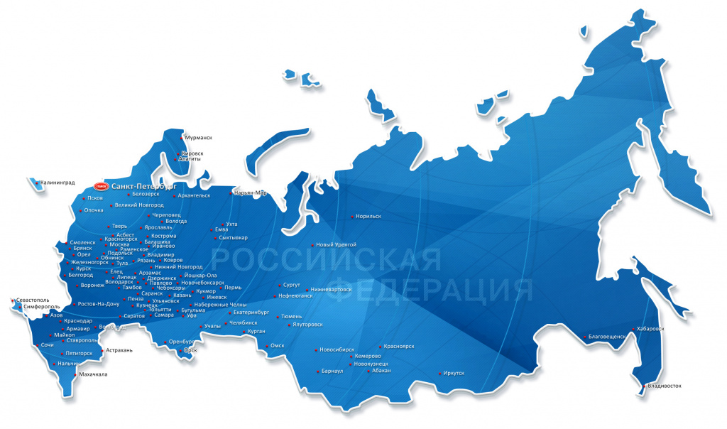 Карта российской дистрибуции