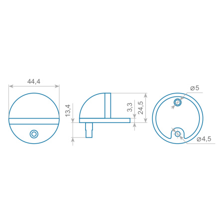 Упор дверной напольный ITAROS золото GP